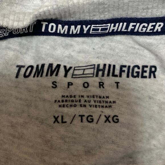 Tommy Hilfiger Sport Women's Gray Knit Short Sleeve Crew Neck Tee T-Shirt Top XL - Picture 4 of 5